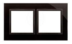 Simon 54 nature ramka 2-krotna zastygła lawa szkło