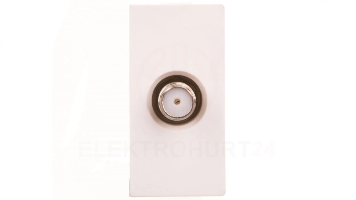 TouchMe Moduł 1/2 gniazdo antenowe SAT białe TM905W