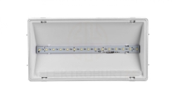 Oprawa awaryjna EXIT L IP65 ECO LED AT 3W 1h jednozadaniowa biała (brak piktogramu w zestawie) ETL/3W/E/1/SE/AT/WH