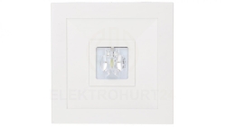 Oprawa awaryjna LOVATO N LED 1W (opt. koryt.) 1h jednozadaniowa biała ECO LED LVNC/1W/E/1/SE