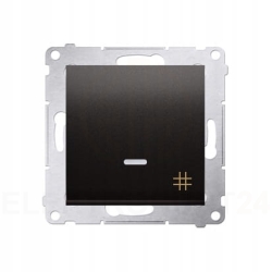 Simon 54 łącznik krzyżowy z podświetleniem antracyt