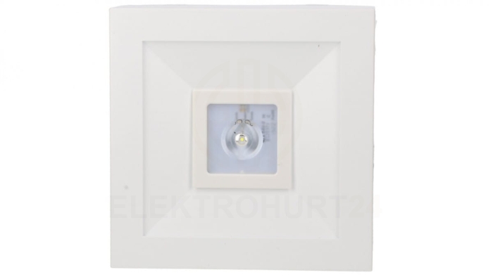 Oprawa awaryjna LOVATO N ECO LED 1W 125lm (opt. otwarta) 3h jednozadaniowa biała LVNO/1W/E/3/SE/AT/WH