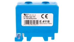 Złączka szynowa 1x50mm2 niebieska E.4118/CU