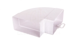Kolano poziome płaskie 90st. 60x120mm białe KP120-24