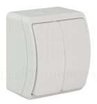 Koala łącznik podwójny natynkowy IP44