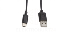 Przewód połączeniowy USB 2.0 HighSpeed 1m USB-C - USB A CA-USBO-10CC-0010-BK