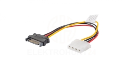 Kabel SATA zasilający (M) -MOLEX(F) 15cm CA-SAHD-10CU-0015