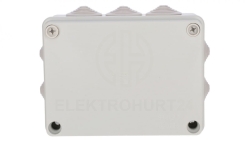 Puszka n/t hermetyczna 150x110x70 10 dławików IP65 szara S-BOX 306