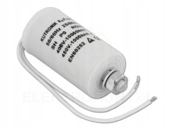 Kondensator silnikowy 6UF/450VAC z przewodami