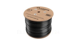 Kabel teleinformatyczny zewnętrzny U/UTP kat.6 4x2xAWG23 CU outdoor żelowany LCU6-30CU-0305-BK /305m/