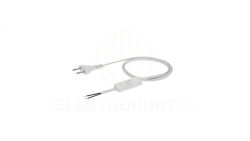 Przewód z wyłącznikiem z płaską wtyczką b/u H03VVH2-F 2x0,5 biały S-13W-0,5-2-1 /2m/