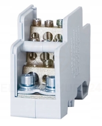 Blok rozdzielczy jednobiegunowy 160A SZARY