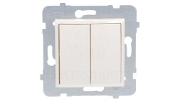 ARIA Łącznik dwugrupowy świecznikowy ecru ŁP-2U/m/27