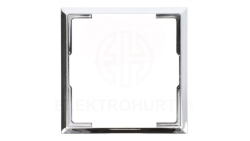 ARIA Ramka ozdobna do gniazd: wtyczkowych pojedynczych, teleinformatycznych i ściemniaczy srebro RO-2U/67