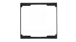 ARIA Ramka ozdobna do gniazd podwójnych do ramek czarny metalik RO-4U/33