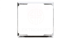 ARIA Ramka ozdobna do gniazd podwójnych do ramek srebro RO-4U/67