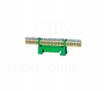 Listwa zerowa zaciskowa zielona mostek 15P 15N