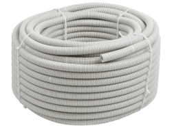 RURA PESZEL KARBOWANA 50mm SZARA Z PILOTEM 25M