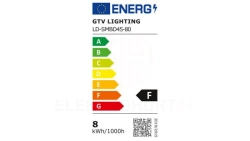 Żarówka LED E27 B45 8W 700lm 3000K AC220-240V 160st. LD-SMBD45-80