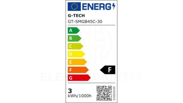 Żarówka LED SMD 2835, E27, B45C, 3W, 200 lm, 3000K, AC220-240V, 50-60 Hz, kąt świecenia 160