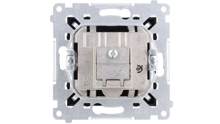 Simon 54 Gniazdo antenowe R-TV przelotowe (moduł) tłumienie TV i R 10 dB czarny mat DAP10.01/49