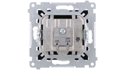 Simon 54 Gniazdo antenowe satelitarne podwójne SAT-SAT-RTV (moduł) czarny mat DASK2.01/49