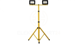 Projektor LED na statywie żółty 2x30W 2x2350lm IP65 6400K SL-S01