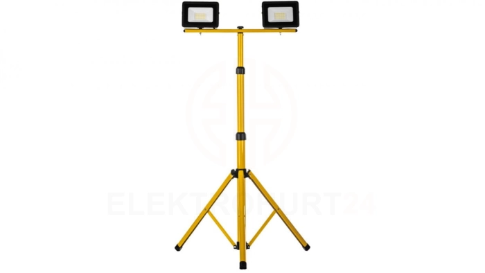Projektor LED na statywie żółty 2x30W 2x2350lm IP65 6400K SL-S01