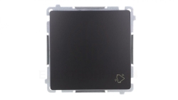 Simon Basic Przycisk dzwonek (moduł) 10AX, 250V, szybkozłącza, czarny BMD1.01/49