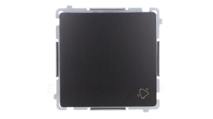 Simon Basic Przycisk dzwonek (moduł) 10AX, 250V, szybkozłącza, czarny BMD1.01/49