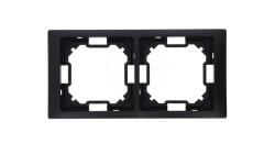 Simon Basic Ramka 2-krotna Neos IP20 czarny mat BMRC2/49