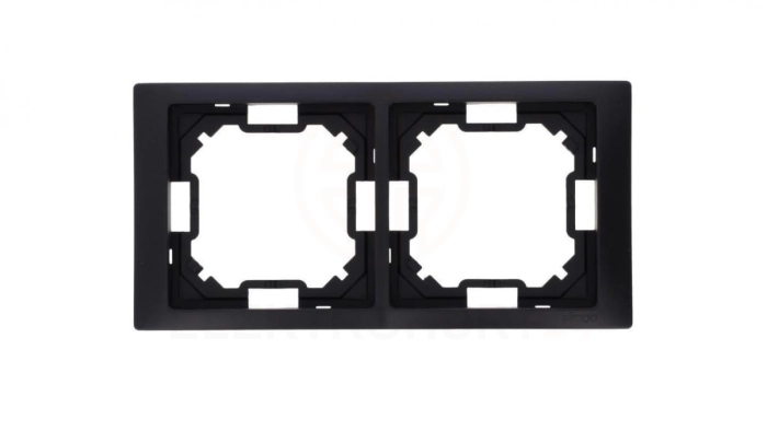 Simon Basic Ramka 2-krotna Neos IP20 czarny mat BMRC2/49