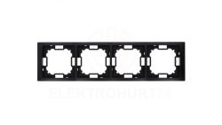 Simon Basic Ramka 4-krotna Neos IP20 czarny mat BMRC4/49