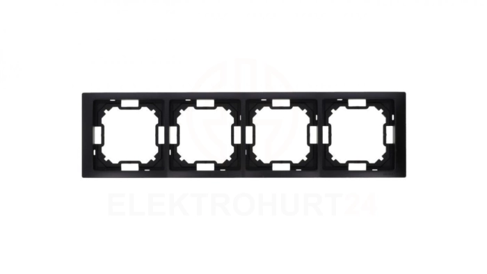 Simon Basic Ramka 4-krotna Neos IP20 czarny mat BMRC4/49