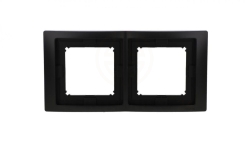 Simon Basic Ramka 2- krotna IP44 czarny mat BMRC2B/49