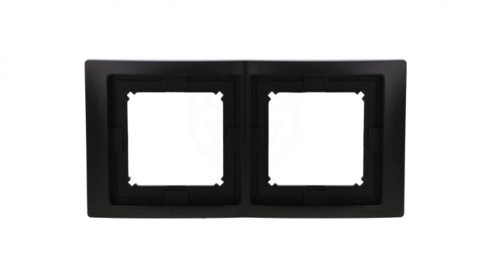 Simon Basic Ramka 2- krotna IP44 czarny mat BMRC2B/49