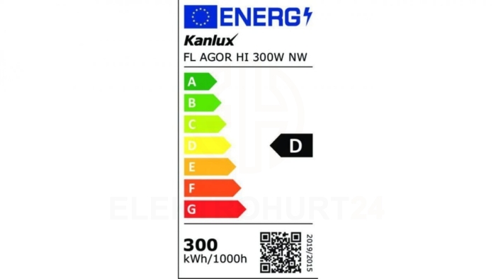 Projektor LED symetryczny FL AGOR HI 300W NW 45000lm 4000K barwa neutralna czarny 33478