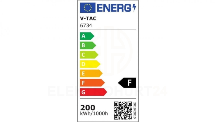 Projektor LED 200W 17600lm 6400K Seria F-Class IP65 Czarny 6734