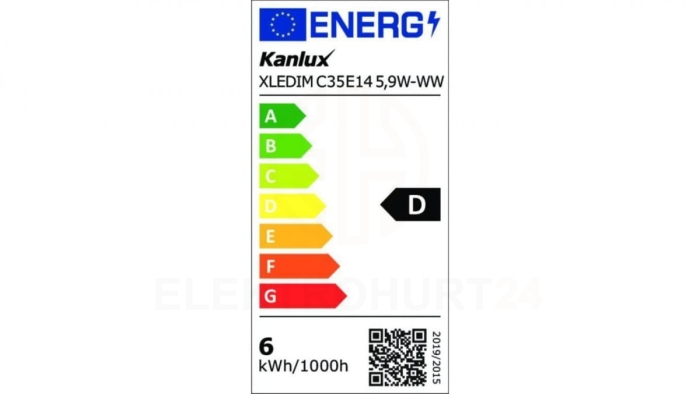 Żarówka LED ściemnialna XLEDIM C35E14 5,9W-WW 806lm 2700K barwa ciepła 35278
