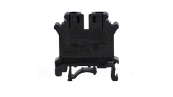 Złączka szynowa 1-torowa ZJU2-6/BK czarna R34RR-07010000445