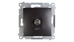 Simon 54 Gniazdo antenowe pojedyncze SAT antracyt DASF1.01/48