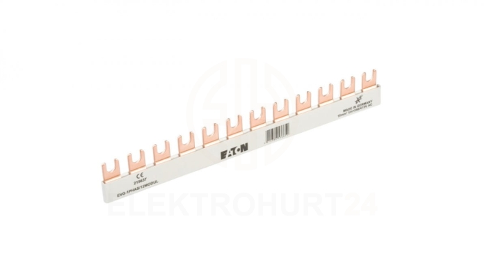 Szyna łączeniowa 1P 63A 10mm2 widełkowa (12 mod.) EVG-1PHAS/12MODUL 215637