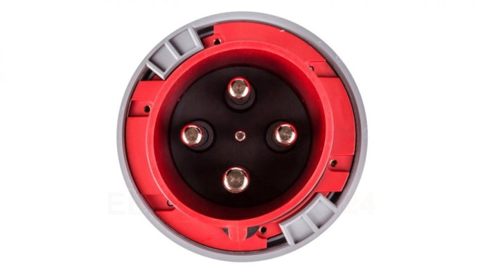 Wtyczka przenośna 125A 4P 400V czerwona IP67 POWER TWIST 044-6