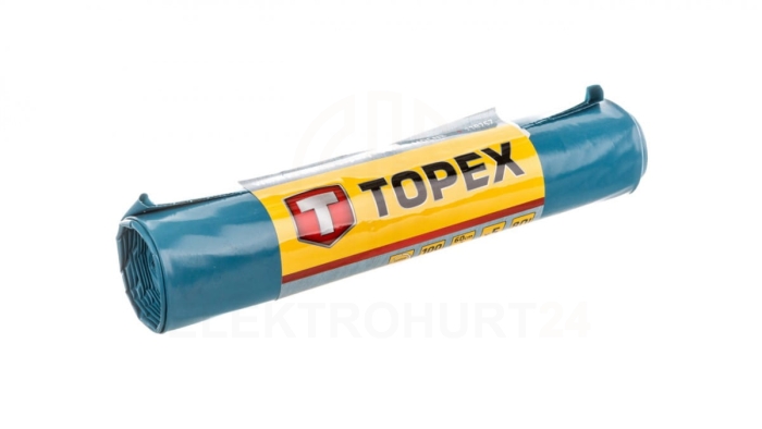 Worki na ciężkie odpady 80 L błękitne super mocne wymiary 60x90cm - grubość 100 mic folia LDPE 23B257 /5szt./