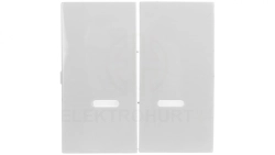 Simon 54 Klawisz podwójny do SW6/2XLM, SW7/2XM i SW6P1M z podświetleniem biały DKW9L/11