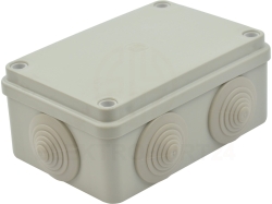 Puszka n/t hermetyczna 120x80x50 IP55 szara