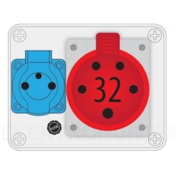 Rozdzielnica stacjonarna R-BOX 150 1x32A/5P 1x250V