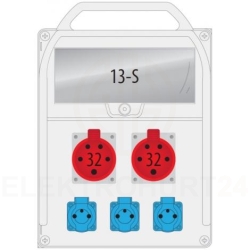 Rozdzielnica R-BOX 380 2x32/5 3x250V 13S IP44