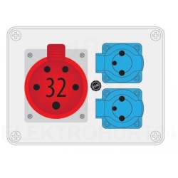 Rozdzielnica stacjonarna R-BOX 190 1x32A/5P 2x250V