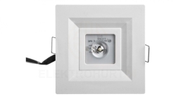 Oprawa awaryjna LED 3W LOVATO P LED otwarta 3h jednozadaniowa autotest biała LVPO/3W/B/3/SE/AT/WH